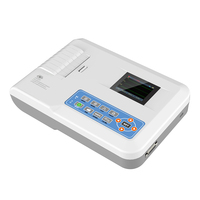 Contec ECG100G Electrocardiógrafo de 12 Derivaciones y 1 Canal con Impresora Térmica, Monitor Portátil, Precio de Máquina EKG/ECG