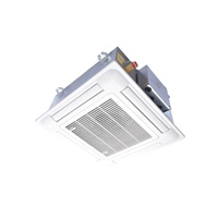 Unité de ventilation à cassette 2 tuyaux 4 voies, type FCU à eau réfrigérée avec télécommande pour systèmes CVC d'hôtels, hôpitaux et restaurants