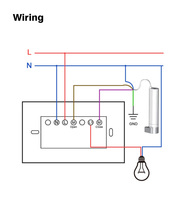 Interrupteur d'éclairage à télécommande WiFi pour maison intelligente Interrupteur de stores à rideau électrique Fonctionne avec Alexa Google Home