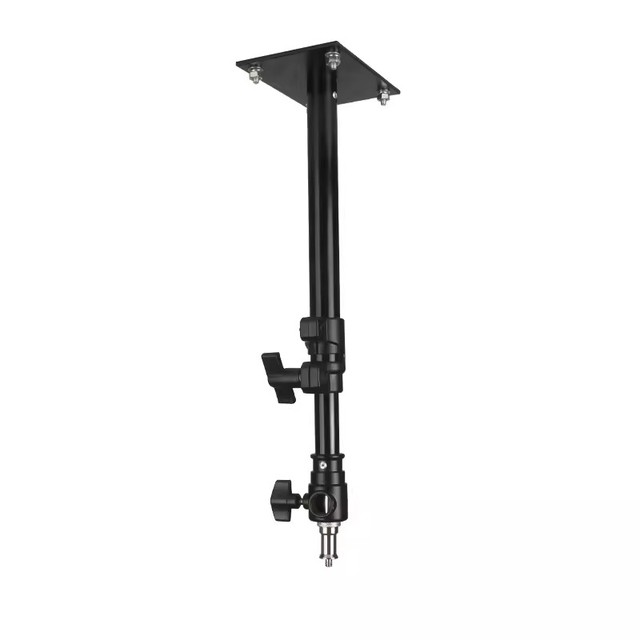 Photography Camera Wall Mount Boom Arm 38-60cm Ceiling Stand Tripod Metal+ABS Knob Lock for Photo Video Ring Light Strobe Flash