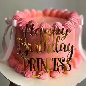 Decorazioni per Torte in Acrilico 'Birthday Queen' per Feste di <span class=keywords><strong>Compleanno</strong></span>, Anniversari e Baby Shower, per Bambini e Adulti - Product Image 2