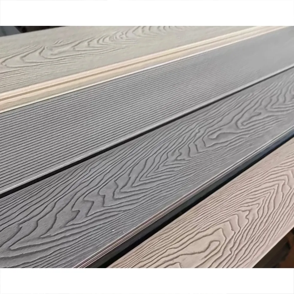 FOJU pavimento in plastica composita in legno mattonelle per Decking Wpc per esterni eco-friendly piastrelle in rilievo profondo composito
