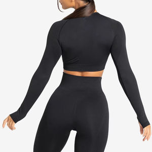 Conjunto de Yoga sin Costuras para Mujer, Leggings de Cintura Alta, Sujetador Deportivo, Ropa Deportiva para Gimnasio - Product Image 3