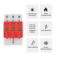 Rail SPD AC 20KA 40KA 60KA 2P 275V/385V maison parafoudre protecteur de protection contre les surtensions basse tension dispositif de protection