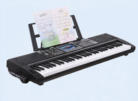 Best Selling Multifunctional 61-Keys Electronic Piano Students School Music Keyboard Lighting Digital Style Plastic Material 200