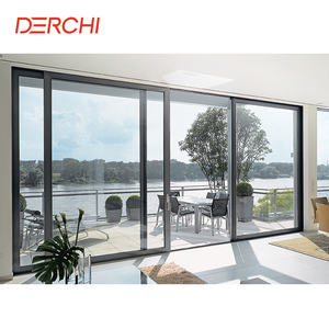 DERCHI AS2047, diseño de balcón exterior australiano, elevador de Patio, marco de aluminio, puertas correderas de rotura térmica de vidrio doble - Product Image 4