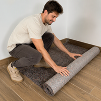 Tapis de sol en tissu polaire imperméable, 85% polyester, 15% coton, écologique, résistant aux déchirures, feuille de PE, poids moyen 180-350 g/m², 1m