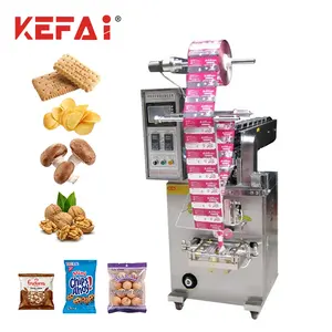 KEFAI High Efficiency Automatic Nuts Chips Snack Food Granules Packaging Machine Chain Bucket Packing Machine