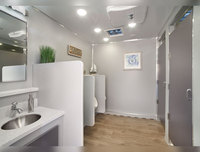 Nouvelle Arrivée : Remorque Sanitaire Mobile de Luxe à 10 Postes, Préfabriquée et Portable, avec Douche et Toilettes, pour Utilisation en Parc