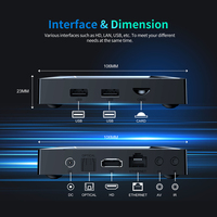Factory X96 M200 S905X5M Tv Box X96 MAX + 4GB RAM 32GB ROM Android 14 4K WIFI6 Tv Box 4GB 64GB Venta caliente Smart Set Top Box STB X96