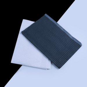 Baberos dentales impermeables de 2 capas de papel + 1 capa de colores, muy vendidos, para cubrir bandejas médicas y mesas de manicura. - Product Image 6