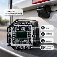 Module de caméra AHD 1080P 30FPS ultra-compact 16 mm avec capteur CMOS, tension large bande 3,3-5 V, faible courant 100 mA pour DVR / moniteur de recul