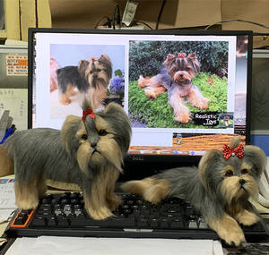 Animal <span class=keywords><strong>en</strong></span> <span class=keywords><strong>peluche</strong></span>, cadeau de nouvel an, compagnon robotique, chien, chiots, poupée, <span class=keywords><strong>Yorkshire</strong></span>, chiot aboyant - Product Image 6