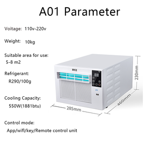 Prix de gros, petits <span class=keywords><strong>climatiseurs</strong></span> de fenêtre avec une qualité élevée, climatiseur intelligent pour la maison, climatiseur d'intérieur pour petite pièce - Product Image 3