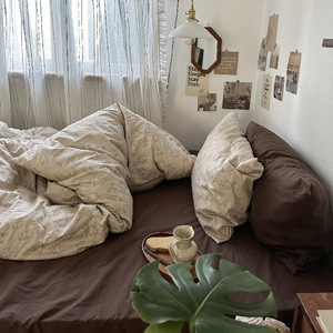 Bộ Ga trải giường hoàn chỉnh sang trọng 100% cotton-Bao gồm tấm phẳng, Bộ Chăn bông & 2 vỏ gối (Nhiều kích cỡ) - Product Image 3