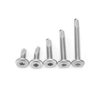 Bibo Yaente Factory 410 Stainless Steel Hex Socket Flat Head Self-drilling Screws - M5.5 Dovetail Drilling <b>Fasteners</b> Metric Self - Product Image 1