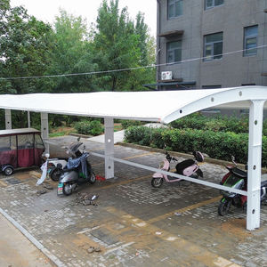 होटल विला के लिए आधुनिक आउटडोर धातु शेड बिल्डिंग किट pvdf ptff ptfe वाटरप्रूफ कार्पोर्ट - Product Image 3