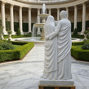 Esculturas de Mármol de la Sagrada Familia Europeas Hechas a Mano, Tamaño Real, Religiosas, Personalizadas, para Jardín de Iglesia al Aire Libre - Product Image 4