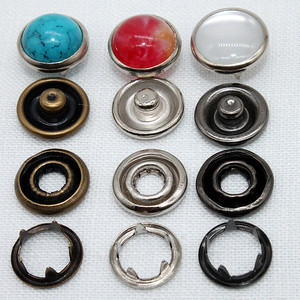 Eco-friendly Snap Buttons Stainless Steel 9.5mm Prong <strong>Press</strong> <strong>Stud</strong> Metal Pearl Five Claw Brass Prong Snap Button for Baby Clothes - Product Image 4