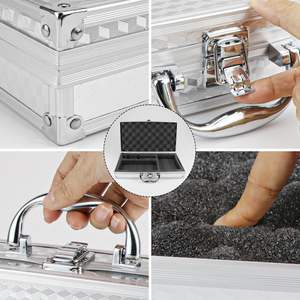 <span class=keywords><strong>Valise</strong></span> en aluminium avec serrure, <span class=keywords><strong>valise</strong></span> rigide en métal portable, <span class=keywords><strong>valise</strong></span> professionnelle <span class=keywords><strong>pour</strong></span> tondeuse - Product Image 3