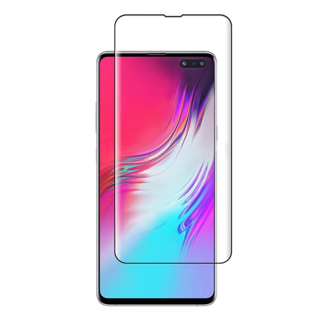Tempered Glass Film for Samsung Galaxy S10 5G 9H Surface Hardness 3D Curved Edge Glue Full Screen Glass Film