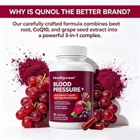 Capsules Triple Mélange avec Betterave, CoQ10 et Pépins de Raisin, Favorisent la Circulation et le Bien-être Général