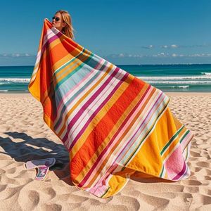 Serviette de plage compressée jetable sans sable, double face imprimée, en coton floral, pour adultes, vente en gros du fabricant, personnalisable, pour la baignade - Product Image 3