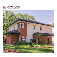 LUVWINDOW 103S Cadre affleurant Fenêtres en bois revêtues d'aluminium Amélioration de l'habitat de luxe