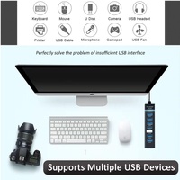 7포트 5Gbps USB 3.0 허브 스플리터 USB 2.0 7 in 1 허브 스플리터 PC 컴퓨터 노트북용