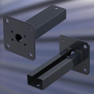 Support de poteau de clôture en métal de haute qualité, base de fixation pour poteau de clôture de jardin extérieur - Product Image 2