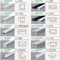 Promotion : Profilé LED linéaire pour plafond en plâtre, 1M, 1.5M, 2M, 3M, Noir et Blanc, avec diffuseur en PC
