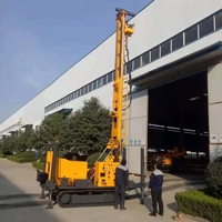 Foreuse hydraulique diesel sur chenilles FY-260 avec pompe, moteur et boîte de vitesses - Profondeur de forage 260 m, utilisation facile pour le forage de puits domestiques