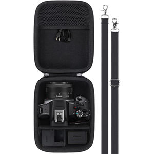 Étui pour appareil photo compatible avec l'appareil photo hybride <span class=keywords><strong>Canon</strong></span> EOS R50 avec objectif RF-S18-45mm F4.5-6.3 Is STM <span class=keywords><strong>PTZ</strong></span>, étui avec bandoulière - Product Image 1