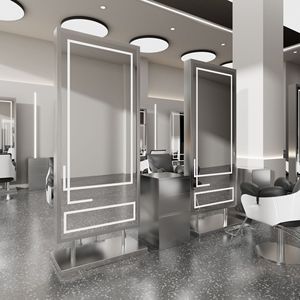 Miroir mural de salon avec éclairage LED, miroir mural moderne de luxe pour salon de beauté - Product Image 5