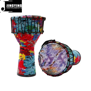 2024 Jingying Music Latin Drums Series, venta al por mayor 8/10 pulgadas Color Niños African Drum PVC Professional African Drums - Product Image 1