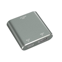 Adaptateur convertisseur vidéo USB-C vers HDTV 4K 60Hz (femelle-femelle) avec câble d'alimentation USB-C pour lunettes AR RayNeo PS5