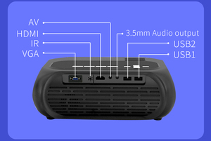 Máy Chiếu Mini T7 Độ Sáng Cao, Máy Chiếu Đa Phương Tiện, Phim Ảnh, Văn Phòng, Gia Đình, Led, Cùng Màn Hình - Product Image 5