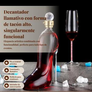 Decantador de whisky con forma de botella de vino de tacones altos, botella de vino con burbujas, botella de ron y vodka, regalo único para hermano o padre - Product Image 2