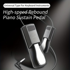 Đàn Piano duy trì bàn đạp, bàn phím duy trì bàn đạp cho đàn piano kỹ thuật số với cực chuyển đổi và chống trượt cao su dưới cho midi bàn phím - Product Image 4