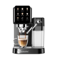 Anbo 2026, Fábrica OEM ODM, Cafetera Espresso Profesional con Sistema de Autolimpieza y Tanque de Leche