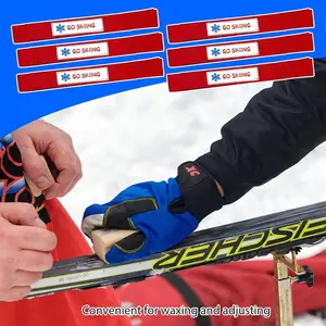 Equipamento de faixa retentor de freio para fechar braçadeiras de cera ou sintonizar acessórios de ski gear, braçadeira retentor de freio de aro de ligação de esqui