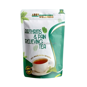 Sachets d'emballage de thé en aluminium imprimés sur mesure, réutilisables, résistants à l'humidité, pour poudre de thé vert, type stand-up - Product Image 3