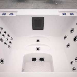 Tubo caliente al aire libre spa jacuzzis para la venta barato 4 personas Balboa hottub lujo acrílico sexy hidro masaje bañera de hidromasaje - Product Image 4
