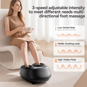 Masajeador de Pies y Piernas Inalámbrico de Cobertura Completa con Control Remoto, Color Azul Oscuro, Máquina de Rehabilitación Deportiva - Product Image 5