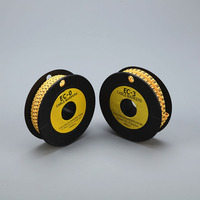 Haute qualité bas prix EC-0 EC-1 EC-2 EC-3 câble marqueurs jaune PE câble manchon pour spirale emballage virole EC-J câble marqueur