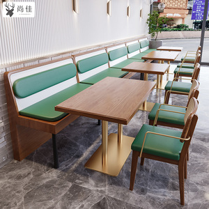 Ensemble <span class=keywords><strong>de</strong></span> meubles <span class=keywords><strong>de</strong></span> <span class=keywords><strong>restaurant</strong></span> modernes en bois massif, table, banquette, canapé pour cafés, pâtisseries, restaurants du sud-est - Product Image 3