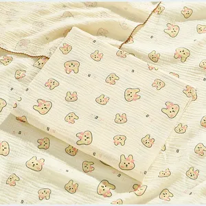 Gauze quilt Cotton muslin swaddle blanket baby muslin wraps quilt baby baby quilt bedding set