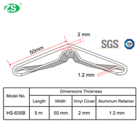 Protection d'angle murale en PVC à 135 degrés HS-635B 50x50mm, protection anti-collision pour hôpital