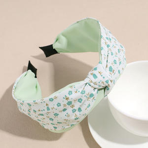 Diadema Floral Elegante para Mujer, Banda Ancha de Tela para el Cabello con Colores Mixtos, Accesorios para el Cabello Estilo Boho Chic para Niñas - Product Image 5