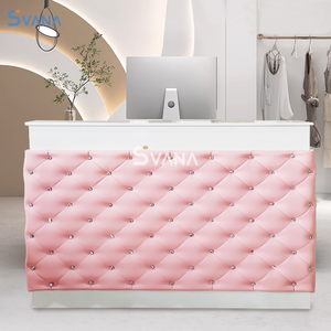 Tùy Chỉnh Kích Thước Màu Sắc Hiện Đại Tóc Salon Nhỏ Phía Trước Bàn Sang Trọng Vẻ Đẹp Móng Tay Salon Bàn Tiếp Tân Cho Bán - Product Image 5